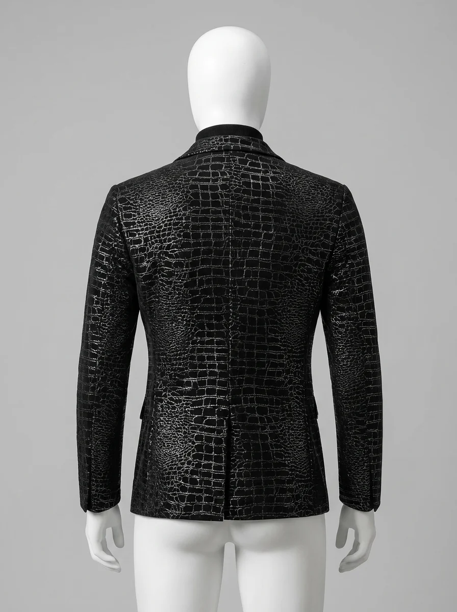 Blazer cuir de mouton slim fit hiver homme grandes tailles - Vue 1 - Blazer cuir
